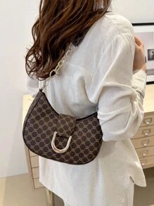Bolso de mujer informal, ligero, con cremallera, tipo bolso hobo, con decoración de metal negro de moda, perfecto para adolescentes, mujeres, estudiantes universitarias, principiantes y trabajadores de cuello blanco, ideal para oficina, universidad, trabajo, negocios, trayectos, exteriores, viajes, salidas, media luna para mujeres