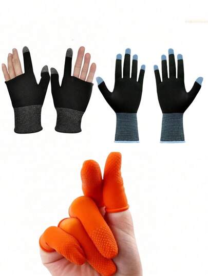 1pair Game Finger Sleeves With Anti-Sweat, Anti-Skid, And Ultra-Thin Features For Honor Of Kings, , Fps Games