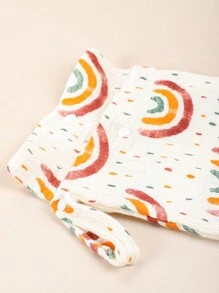 1pc Soft Printed Multifunctional Nursing Bag For Stroller, Bottle Storage Bag, Tote Bag - Multicolor - View 7