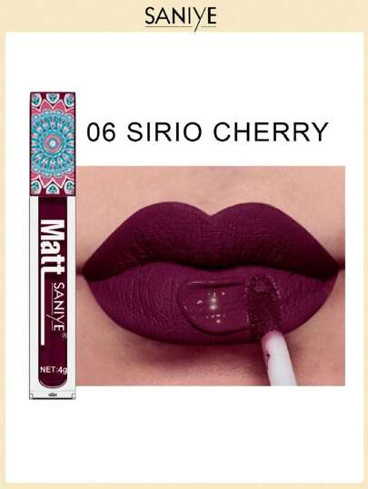 Lipgloss labial liquido SANIYE l1126 Brillo de labios con textura de gelatina con brillo de espejo y efecto de gota de agua, duradero