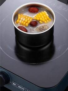 1pc Stainless Steel Round Sealed Fresh-Keeping Box, Portable Lunch Box For Outdoor Activities And Office Workers, Suitable For Steamed Eggs And Rice Separation,Kitchen,Christmas Gift,School Supplies