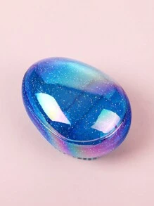 Kommen Peine portátil antiestrés con forma de huevo, lindo peine para niños, cepillo de pelo, peine, herramientas para el cabello, productos y accesorios para el cabello para peluquería, salón de belleza, artículos esenciales de viaje, regreso a la escuela, artículos esenciales de viaje y vacaciones, accesorios para el cabello para mujeres