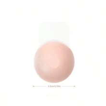 Women's Breast Patch: Silicone Breast Lift Breast Patch Reusable Adhesive Bra With Fixing Tape - Seamless And Invisible Nipples Cover - Dusty Pink - View 16