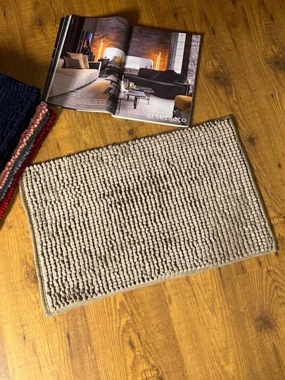 Tapete de Banheiro Bolinha Microfibra Premium Antiderrapante 40x60 Cm