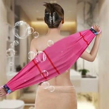 Khăn tẩy tế bào chết lưng tối ưu-Polyester mềm, thiết kế sọc cho nam và nữ - Nhiều màu - Xem 10