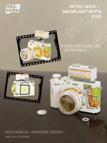 WLtoys Building Blocks Camera, DIY STEM Toys, Building Construction Brick Set Best Gift For Adult Teens Kids Collectible Model Digital Room Decoration - Multicolor - View 8