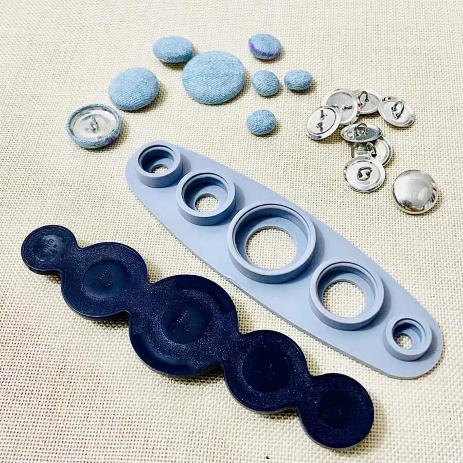 100pcs Cover Button DIY Cover Button Kit - Create Custom Buttons With Tools, Embryos, Covers, And Molds Making Your Own Fashion Button