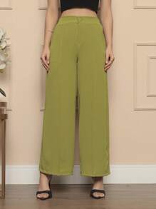 Women Pants - Màu xanh Ô liu - Xem 2