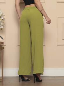 Women Pants - Màu xanh Ô liu - Xem 5