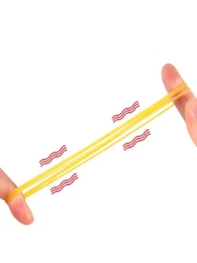 850 cái/túi Dây thun dùng một lần màu vàng, Dây cao su tự nhiên bền, Độ đàn hồi để đóng gói và vận chuyển, miễn phí vận chuyển - Màu vàng - Xem 4