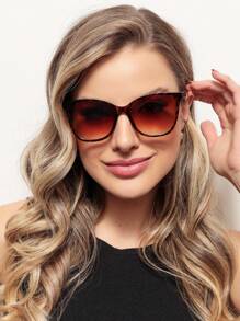 Women Fashion Glasses - Rust Brown - View 5
