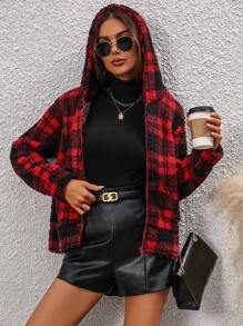 Women Winter Coats - 紅色 - 查看 2