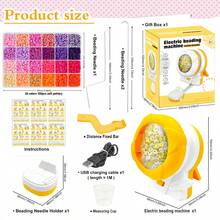 1盒聚合物粘土珠子配Spinner套件 - 電動珠子旋轉器，適用於珠寶製作，包括24種彩色粘土珠和飾品 - 打包在禮品盒中，適用於腰帶、手鐲或項鏈手工藝製作 - Polymer Clay - 查看 2