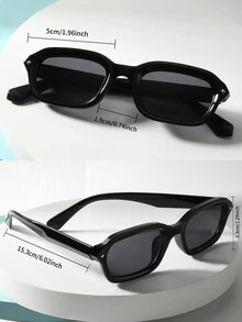 1 Peça de Óculos Decorativos de Moda com Estrutura Pequena Quadrada. Óculos de Festa de Moda para Praia de Verão