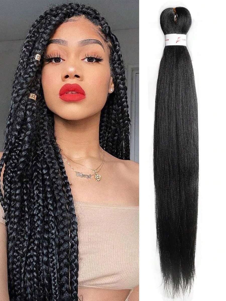 Pre Stretched Braiding Hair Ombre 24 Inch Synthetic Crochet Braids Hot