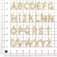 26pcs/Set A-Z Alphabet Shaped Charm Pendant With Rhinestones, For Women's DIY Alphabet Earrings, Necklaces And Jewelry Making - Alphabet Set - View 4