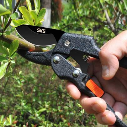 1pc Heavy Duty Pruning Shears, Handheld Pruner, Gardening Scissors, Suitable For Gardening Tools
