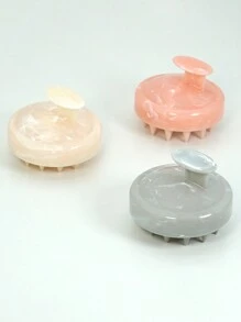 lina. 1pc Silicone Shampoo Scalp Massager, Shower Hair Brush, Soft Comb Head Cleaning Massaging Tool, Hair Brush, Comb, Hair Tools - Multicolor - View 9