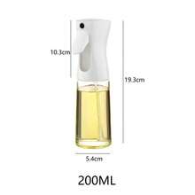 1 pieza Botella de spray de aceite de oliva de plástico, para cocinar, rociador de aceite para freidora de aire, dispensador de aceite para cocina con control de vertido - Multicolor - Ver 10