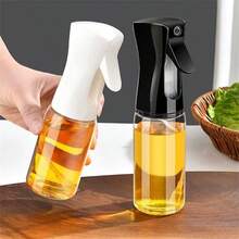 1 pieza Botella de spray de aceite de oliva de plástico, para cocinar, rociador de aceite para freidora de aire, dispensador de aceite para cocina con control de vertido - Multicolor - Ver 7