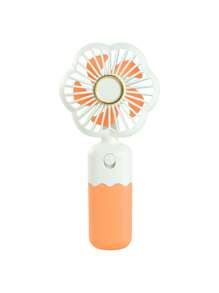 AOYI 1pc Portable Handheld Mini Fan With One AA Battery, Simple Design And One-Speed Adjustment, Suitable For Outdoor Use - Gradient - View 9