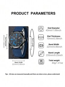 LIANDU LIANDU 1 Set Reloj de hombre con calendario, estilo casual deportivo y de moda, esfera redonda, reloj de cuarzo y pulsera de cuero para hombre, set de pulsera punk, pulsera envolvente tejida de PU perfecta para uso diario, regalos de cumpleaños, fiestas, reuniones festivas y como regalo ideal para ti o tus amigos. Cajas no incluidas.