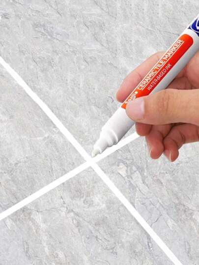 قلم إصلاح الفواصل بين البلاط السيراميك 1 قطعة/4 قطع/8 قطع، مقاوم للماء ومقاوم للعفن، مناسب لفواصل بلاط الحائط والأرضية في المطبخ والحمام