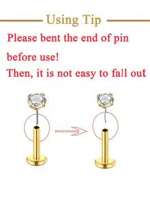 CIZME 10Pcs Ear Piercing Gun Kit Earring Gun Piercing Kit Earring Gun Piercing Kit Piercing Gun Earrings Studs Ear Piercing Needle Kit With Earrings Silver Gold - Ear Piercing Gun Kit - View 7