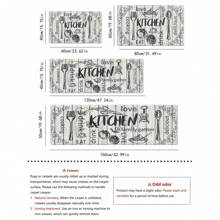 White Letter Printed Floor Mat ,Room Decor - Multicolor - View 2