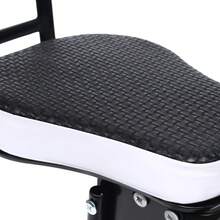 Asiento de seguridad para niños para bicicleta, asiento delantero, asiento infantil para bicicleta de montaje, asiento con respaldo para bicicletas de montaña de hasta 25 kg de 6 meses a 3 años - Negro - Ver 5