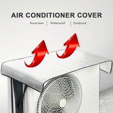 1 Vỏ Điều Hòa Ngoài Trời - Bảo vệ chống nước bền bỉ với khả năng chống tia cực tím, Tấm chắn chống bụi trong mọi thời tiết cho các bộ phận trung tâm - Chống nắng & mưa - 1 cái - Xem 5