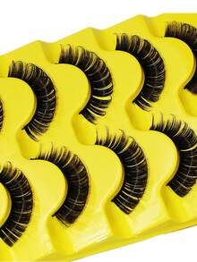 5 Đôi Mi DD Nga Lông Mi Giả Giả Chồn Lông Mi Có Thể Tái Sử Dụng 3D Lông Tơ Giả Hàng Mi Cây Nối Mi - lông mi mềm mại - Xem 4
