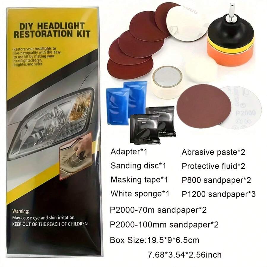 Car Headlight Restoration Polishing Kits Headlamp Repair Kits Car Light Polisher Cleaning Paste Car Paint Care Refurbish Agent