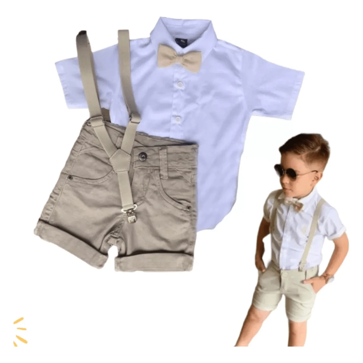 Young Boys Sets - White - View 1