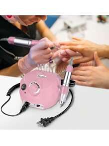 35000 Rpm Pulidor de Uñas Profesional - Taladro Eléctrico de Uñas, Herramienta Pulidora de Uñas, 110V/220V Set de Manicura, Pedicura y Uñas de Acrílico Set de Lima Quita Uñas, Pedicura, Pedicura, 6 Almohadillas para Pies, Salón de Belleza, Hogar, Principiante, Equipo de Cuidado Personal Productos para el Cuidado de Uñas Rosa, Blanco - Rosa Pálido - Ver 5