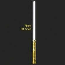 Light Up Saber 15 Colors Change 2 In 1 Metal Light Sword RGB Light Sword Toy - Vibration, Hitting Sound, Breathing Light Effects - Perfect Gift For Boys With Durable Metal Construction Lightsabers - 1pcs Black - View 9