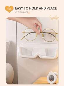 1入簡約時尚牆掛式眼鏡收納展示架,塑料眼鏡展示盒,家庭節省空間收納組織器,適用於臥室、辦公桌、梳妝台、客房、宿舍、牆掛式收納盒、小型浮動置物架,無需打孔的眼鏡牆展架,高檔太陽眼鏡收納架,美容沙龍裝飾,家居裝飾,廚房配件,浴室裝飾,臥室裝飾,牆掛式眼鏡收納盒 - 無色 - 查看 10