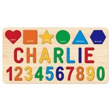 A Personalized Wooden Name Puzzle Board, Shape Puzzle, Custom Number Puzzle, Wooden Alphabet Puzzle, Shape Sorters, Interactive, Activities, Easter Gift, Personalized Name Puzzle, Puzzle, Name Puzzle, Personalized Gifts, Ornamental, Multi-Functional, Reusable, Exquisite, Adorable, Colorful, Cute, Custom, Unique, Customized, Personalized, Baby Toys, Ideal Gifts For Him, Ideal Gifts For Her, For Anniversaries, For Birthdays - Don't Bring Anything - View 12