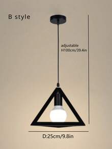 Đèn chiếu sáng mặt dây chuyền trang trại E27/E26 cho công nghiệp, nhà bếp, phòng ăn, phòng ngủ, quầy bar và bồn rửa - Đèn chiếu sáng mặt dây chuyền màu đen/trắng có thể điều chỉnh - Chiếu sáng thời trang và thiết thực - Đèn chùm 1 - Xem 17