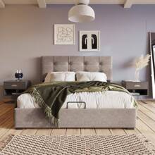 Sweiko Bed Frames - Light Grey - View 6