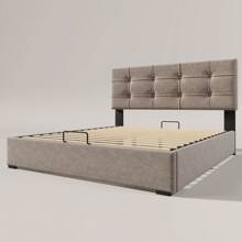 Sweiko Bed Frames - Light Grey - View 7