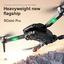 新款RG100無人機,雙480P攝像頭,智慧型避障,智慧型跟蹤,重力感應,手機控制,一鍵起飛和降落,可折疊和攜帶,是初學者男士的完美禮物 - 黑色 - 查看 6