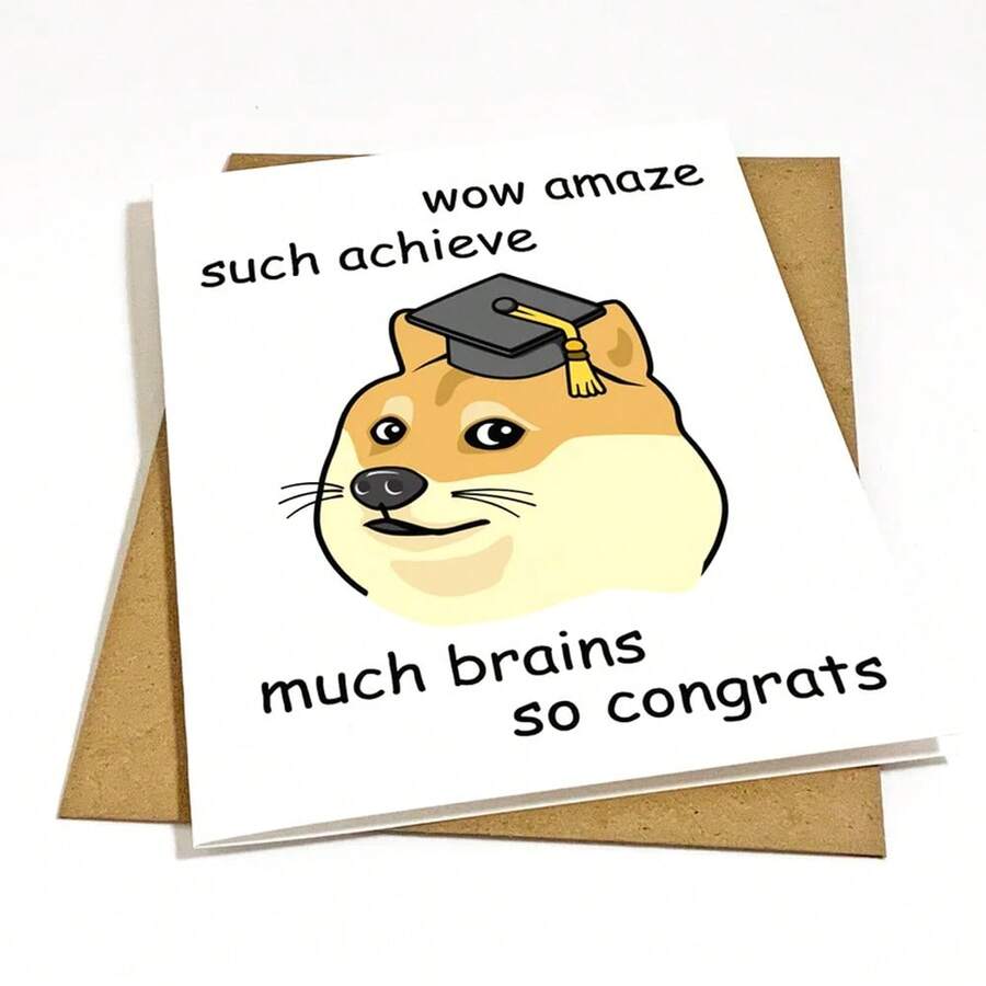 Funny Dog Graduation Card, So Stinking Proud Of You, Graduation Card Funny, Graduation Gift For Her, For Him, Congratulations Card, Funny Cards, University Graduation Card, Happy Graduation - Multicolor - View 1