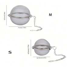 1 Stück Edelstahl Mesh Kräutertee Ball Tee-Ei Tee Filter für Suppe, Eintopf, Brühe, Gewürze und Tee, Küchenzubehör, Küche, Küchenartikel, Lebensmittel, Kochen, Camping, Urlaub, Strand, Raumdekoration, Organizer, Party, Reisen.