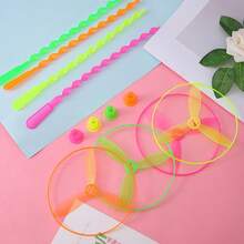 3pcs Randomly Colored Manual , Bamboo Dragonfly Outdoor Game Toy, Reward Gift. - Multicolor - View 5