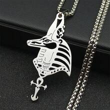 New Anubis Symbol Men's Pendant Retro Stainless Steel Necklace, Life Of Symbol - A - View 1