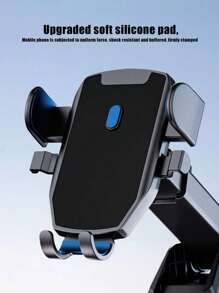 Black Suction Cup Car Phone Holder, Suitable For Daily Driving Navigation And Phone Storage - Black - View 5