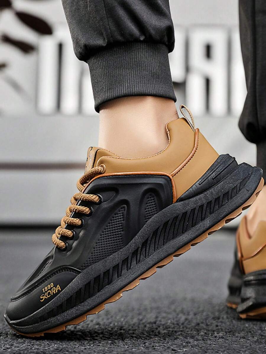 Giày Thể Thao Nam Mùa Hè Mới, Buộc Dây, Thoáng Khí, Chống Trơn Trượt, Đế Mềm, Đa Năng, giày Thường Thoải Mái Cho Nam - Lạc đà - Xem 1