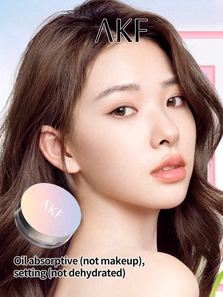 AKF Loose Powder Cheap Oil Control Waterproof Makeup Powder Light Dry