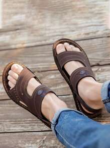 男士2合1柔軟、防水、防滑、耐用拖鞋，適用於夏季和海灘穿著